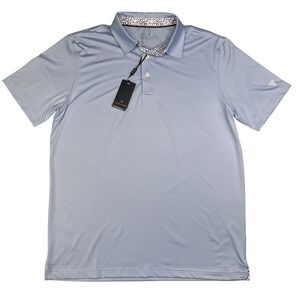 NWT Maelreg Performance Polo Shirt Mens Large Light Blue Golf Athletic